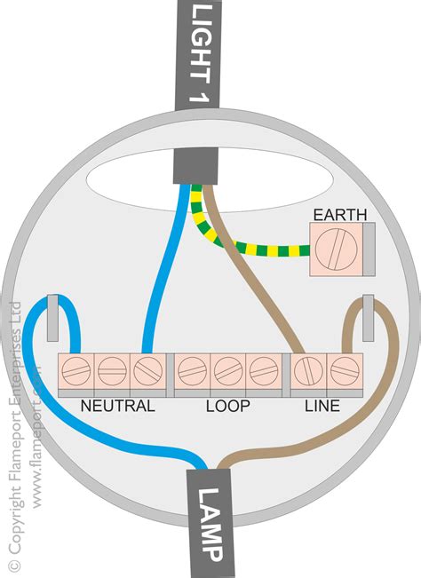 junction box ceiling rose circuit|wiring a ceiling rose diagram.